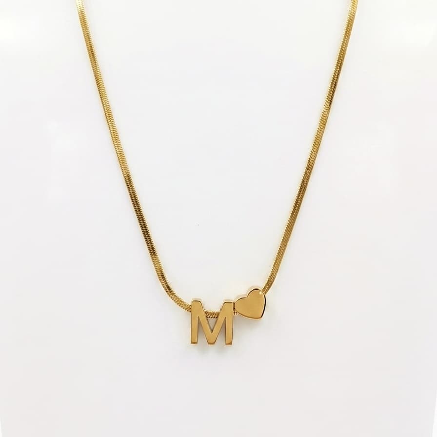 M alphabet necklace