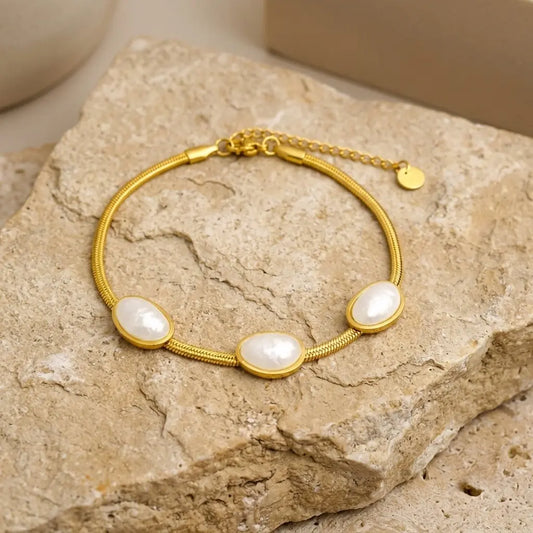 White Stone Bracelet
