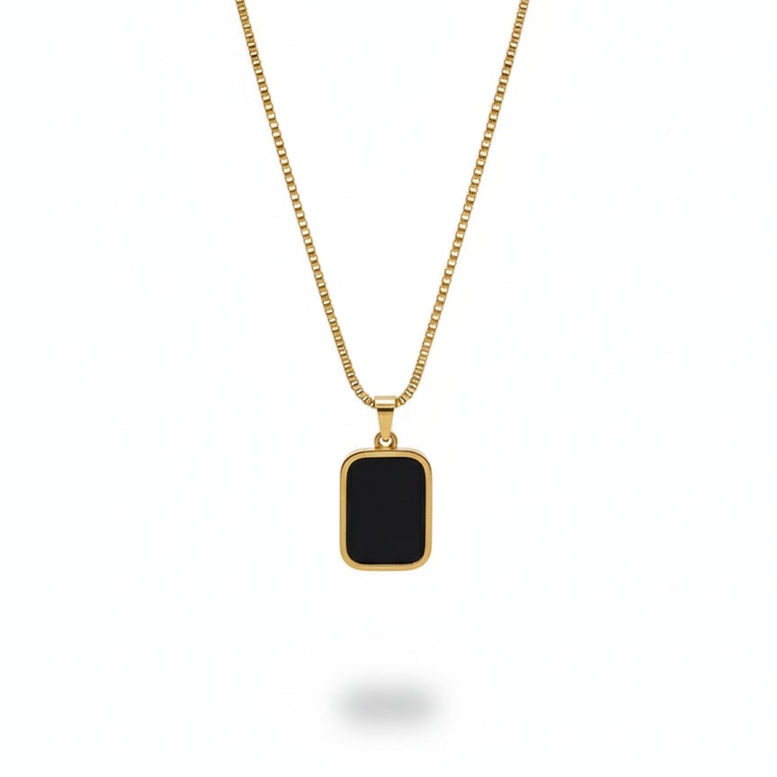 Black n white Pendant Necklace