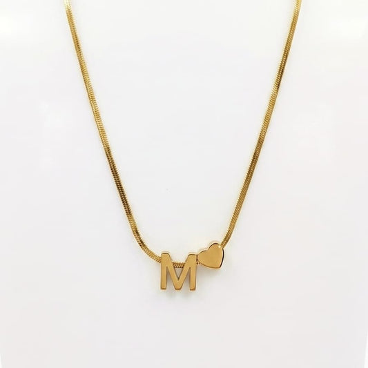 M alphabet necklace