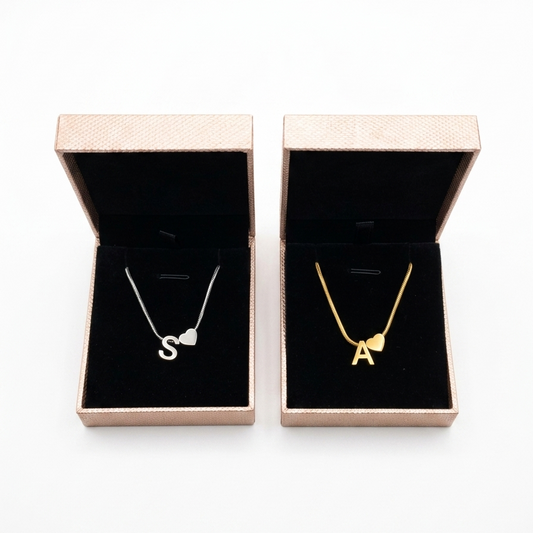 Two Alphabet necklace of your own choice + gift box
