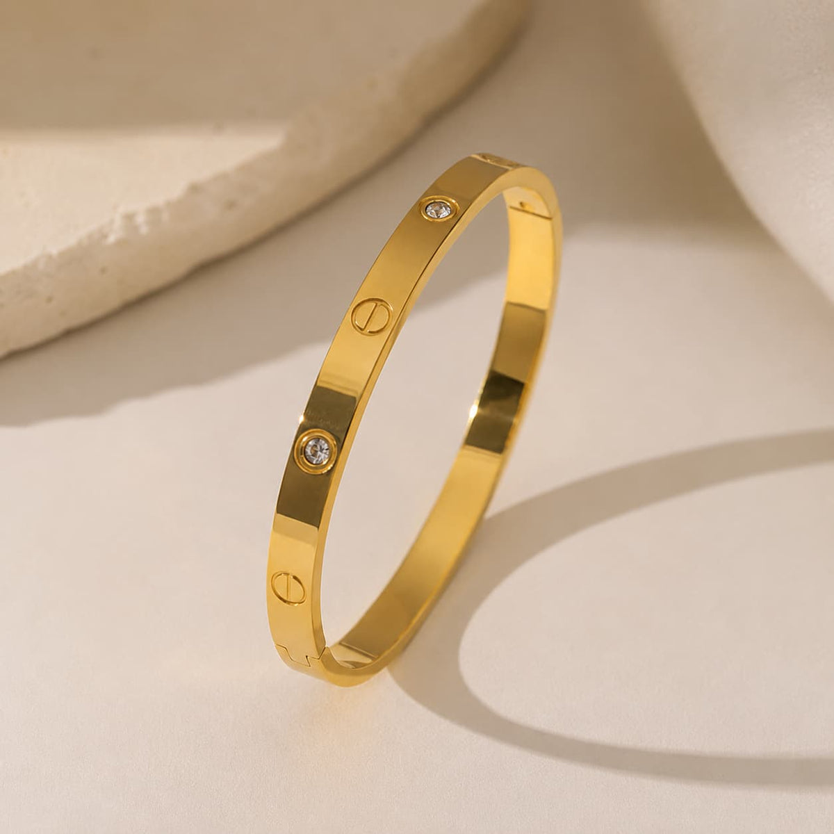 Studded Gold Cuff