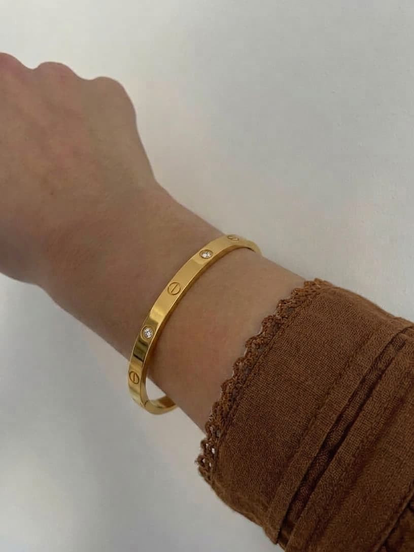 Studded Gold Cuff