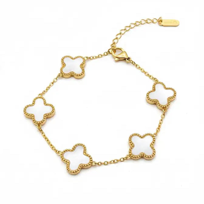 WhatsApp-Image-2025-11-26-at-21 - White Clover bracelet - Glitters For Her