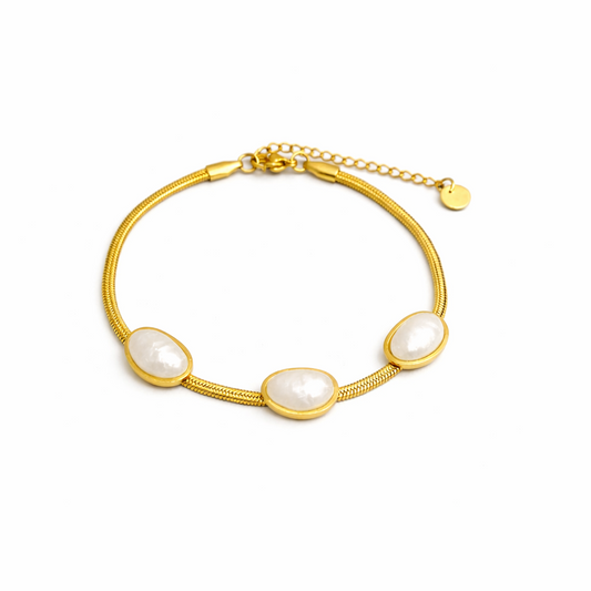 White Stone Bracelet