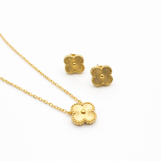Gold clover set