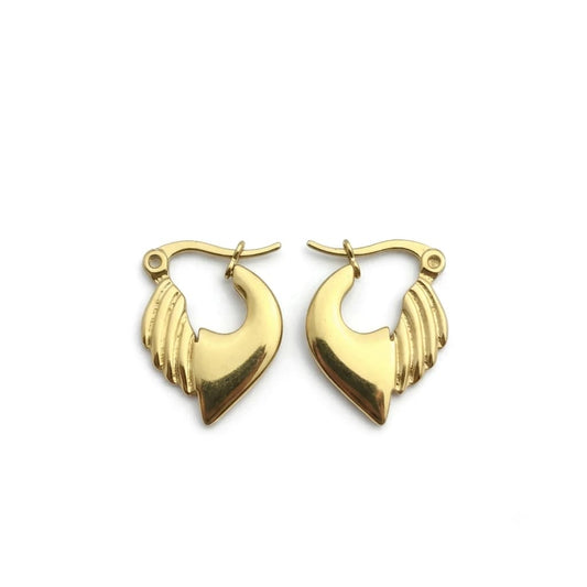 gold stainless steel hoops