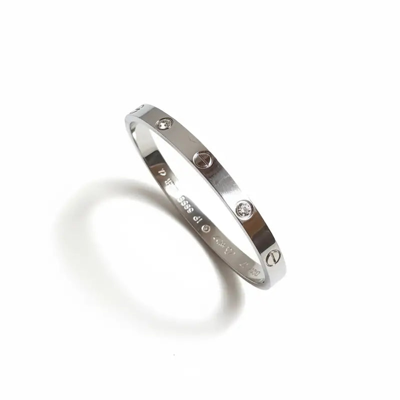  - Studded silver Cuff - Glitters For Her