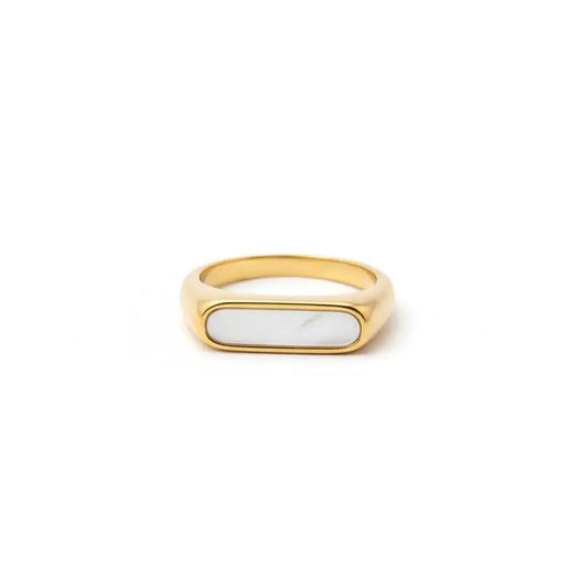 whitestone - White stone ring - Glitters For Her